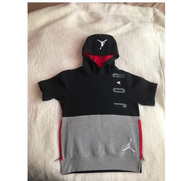 short sleeve jordan hoodie